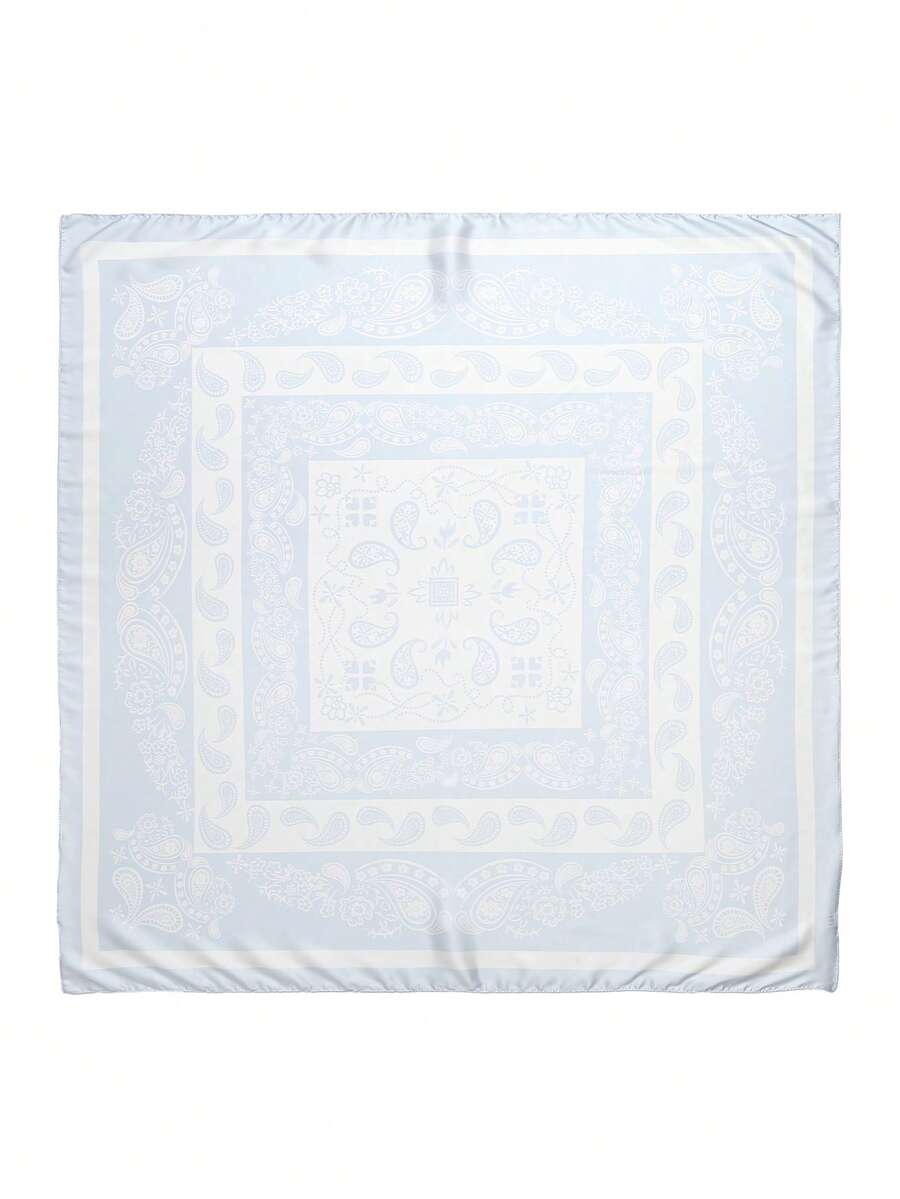 SILK TEXTURE PAISLEY PRINT SCARF