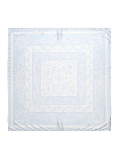 SILK TEXTURE PAISLEY PRINT SCARF