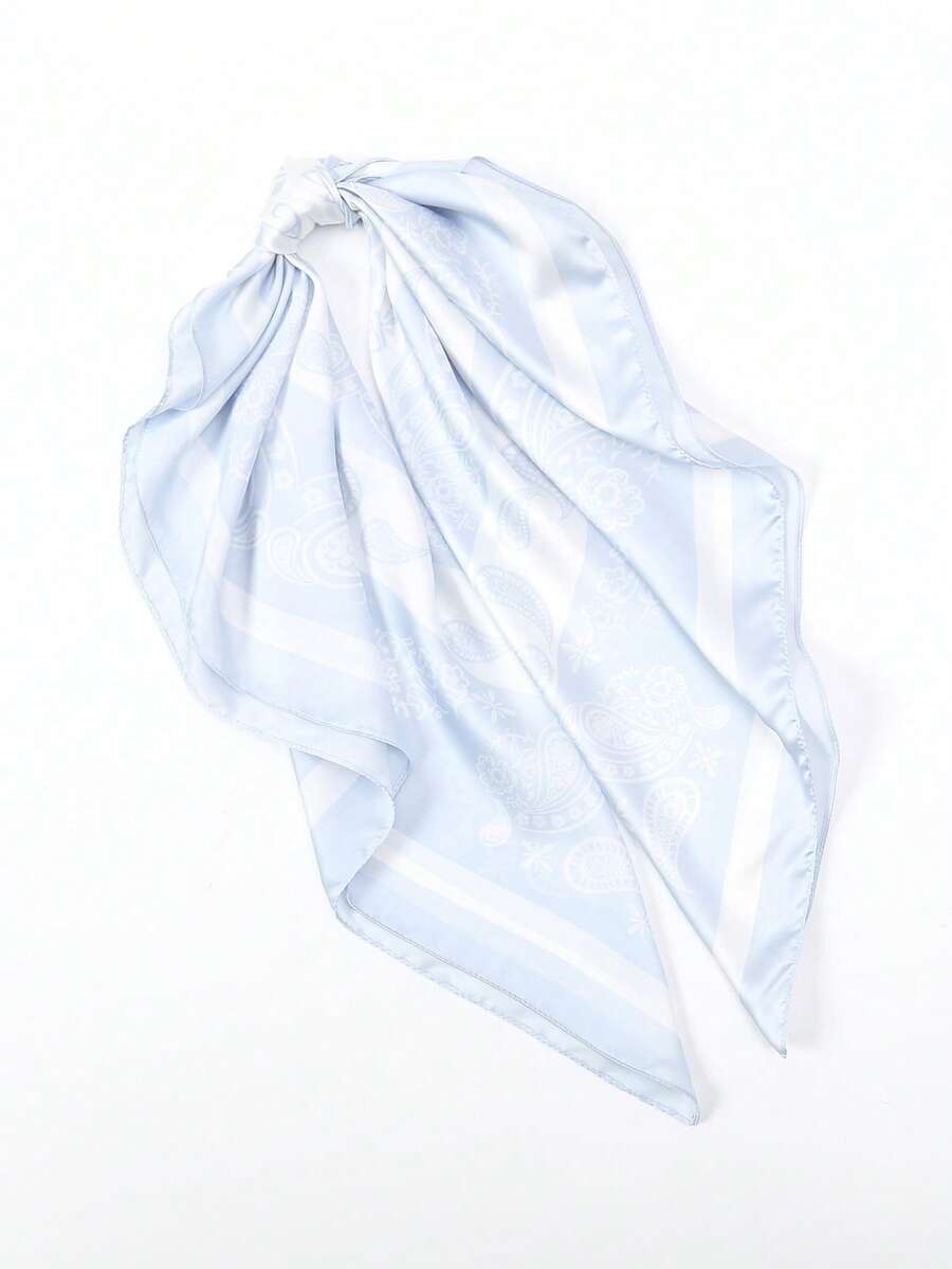 SILK TEXTURE PAISLEY PRINT SCARF