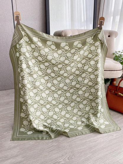 TWILL FLORAL PRINT SCARF