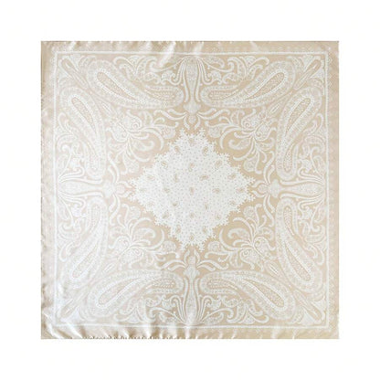 SATIN TEXTURE PAISLEY PRINT SCARF