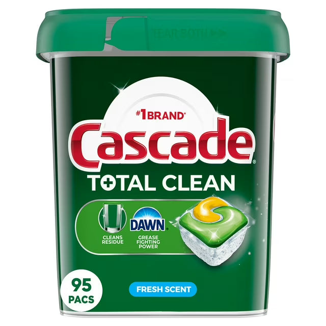 Cascade Total Clean ActionPacs, Dishwasher Detergent, Fresh Scent (90 ct.)