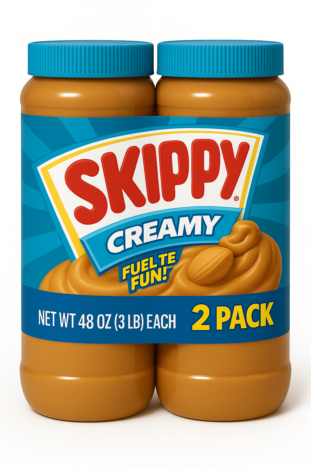 Skippy Creamy Peanut Butter Spread (48 oz., 2 pk)