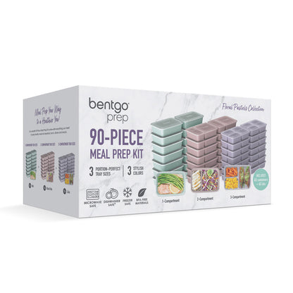 Bentgo 90 Piece Meal Prep Set (Assorted Colors)
