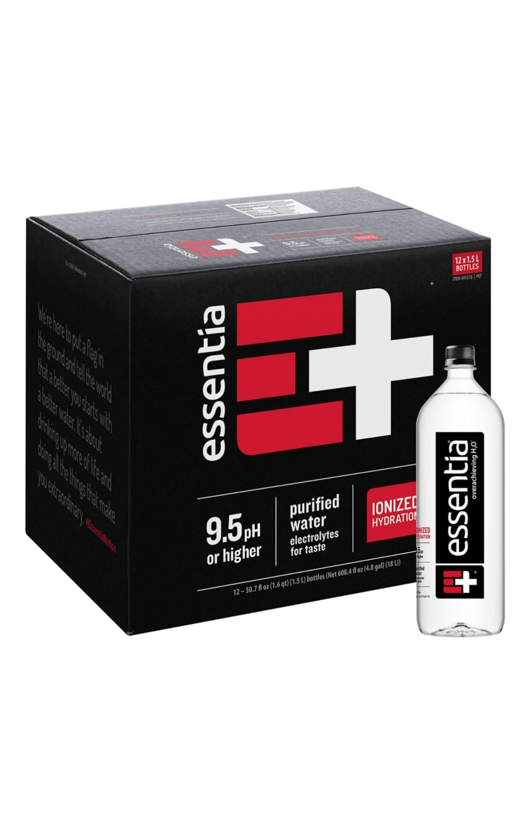 Essentia Bottled Water, Ionized Alkaline Water (1.5 L., 12 pk.)