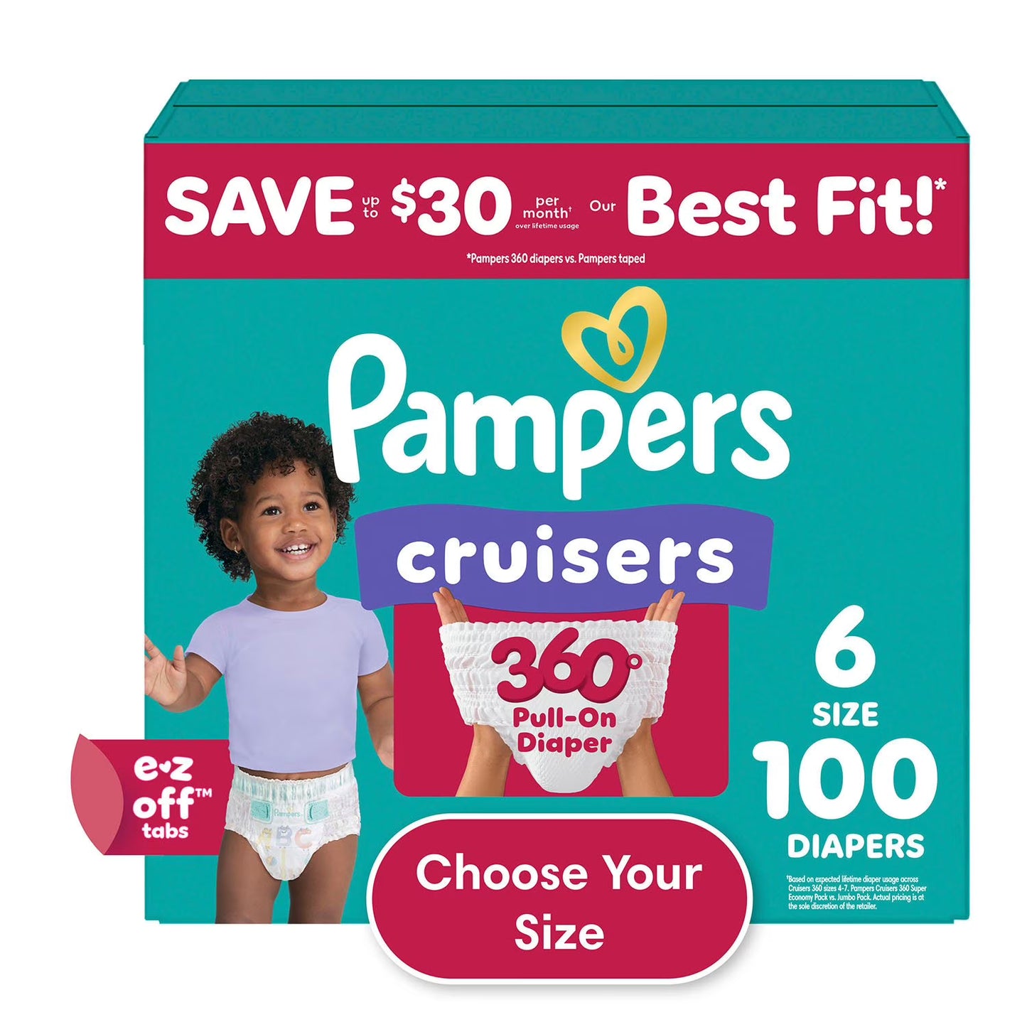 Pampers Cruisers Diapers (Choose Your Size)