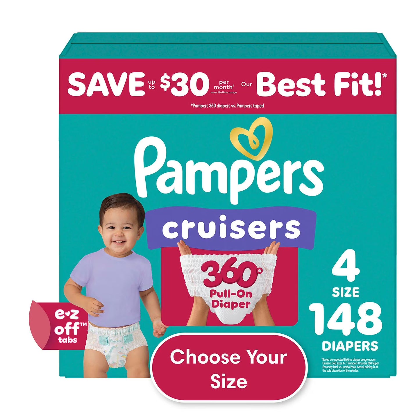Pampers Cruisers Diapers (Choose Your Size)