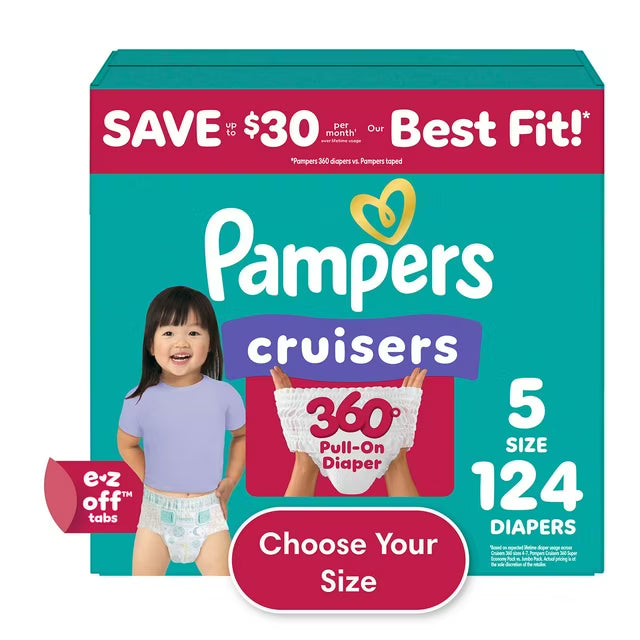 Pampers Cruisers Diapers (Choose Your Size)