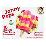 JonnyPops Organic Very Berry Lemonade Water Pops, Frozen Bars, 16 ct.