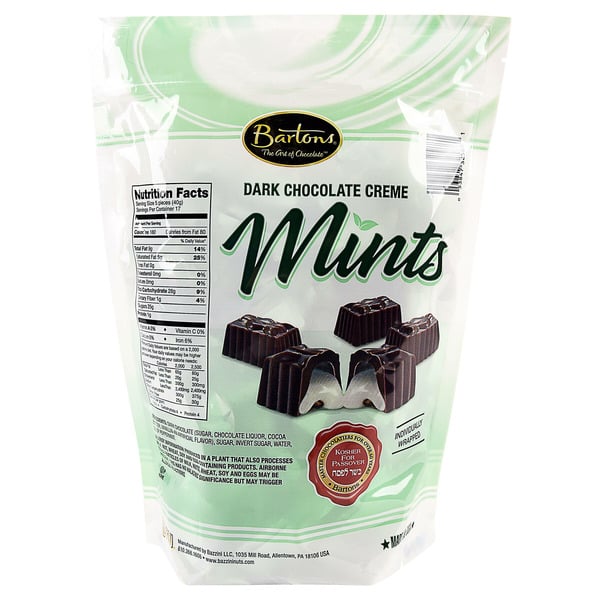 Bartons Dark Chocolate Creme Mints, 1.5 lbs