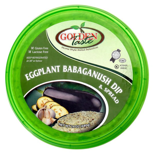 Golden Taste Eggplant Babaganush Dip or Spread, 24 oz.