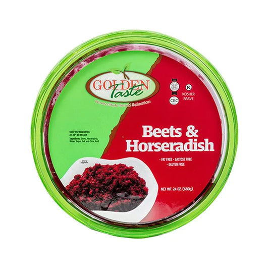 Golden Taste Beets & Horseradish 24 Oz (1.5 Lbs)