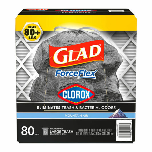 Glad ForceFlex Tall Kitchen Trash Bags With Clorox, Lemon Fresh Bleach  Scent (13 gal., 120 ct.) - Sam's Club