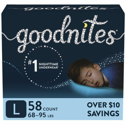 GoodNites Bedtime Underwear for Boys (Choose Your Size)