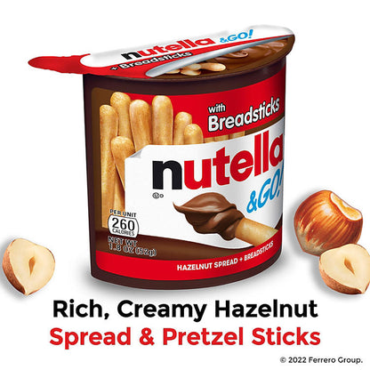 Nutella & GO! Hazelnut Spread + Breadsticks (1.8 oz. pks, 16 ct.)