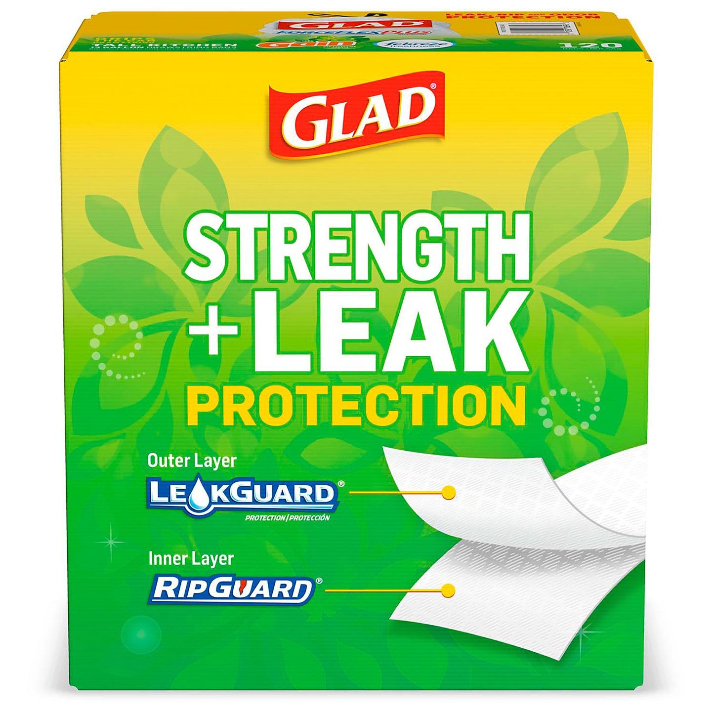 Glad Forceflexplus Tall Kitchen Drawstring Trash Bags - 13 Gallon White  Trash Bag - Odorshield - 50ct : Target