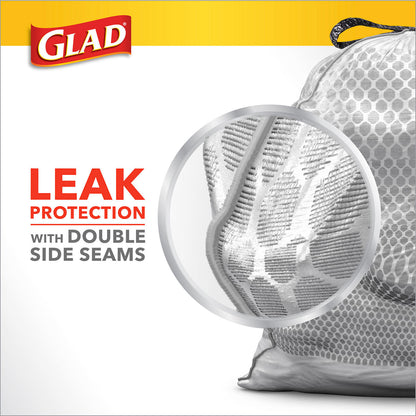 Glad ForceFlex Plus Tall Kitchen Trash Bags With Clorox, Lemon Fresh Bleach Scent (13 gal., 120 ct.)