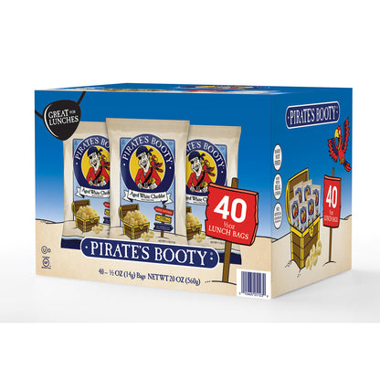 Pirate's Booty Aged White Cheddar Puffs (0.5oz / 40pk)