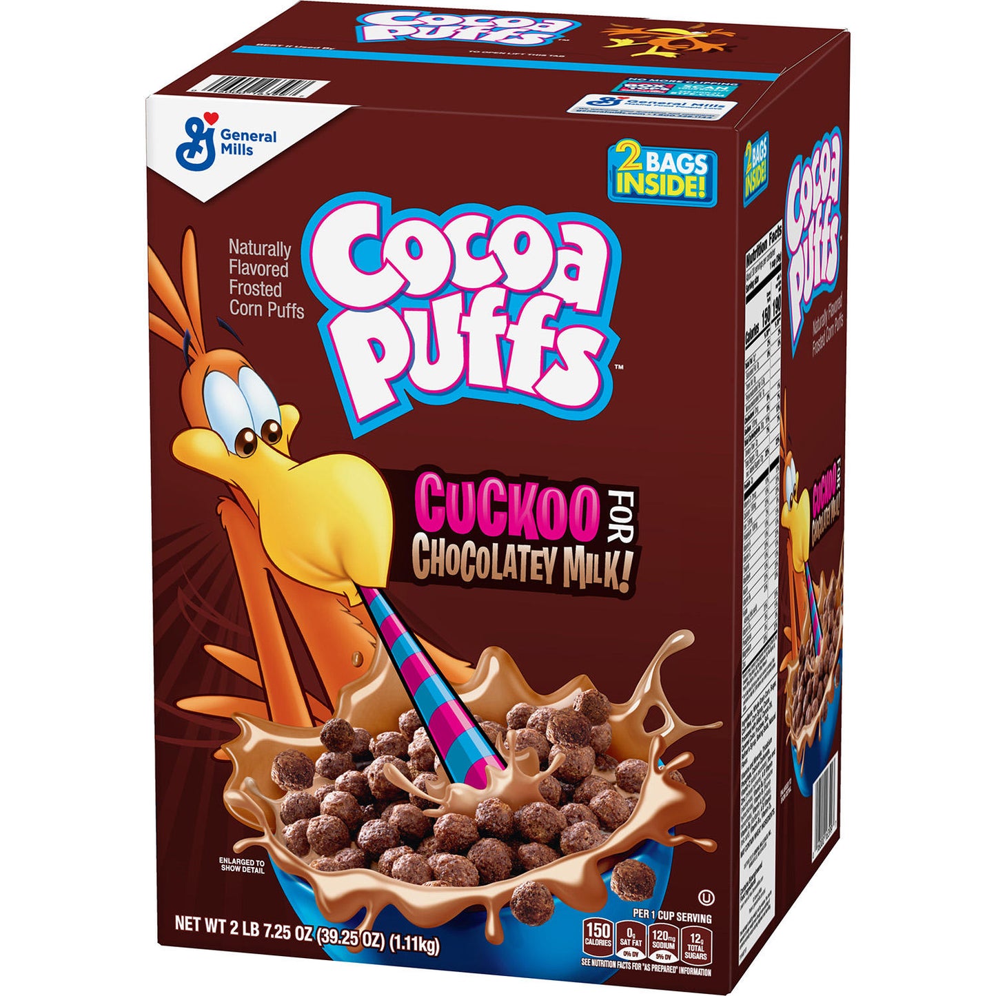 Cocoa Puffs, Chocolate Cereal (39.25 oz., 2 pk.)