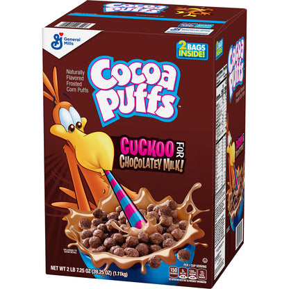 Cocoa Puffs, Chocolate Cereal (39.25 oz., 2 pk.)