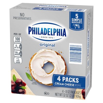 Philadelphia Original Cream Cheese (8 oz., 4 pk.)