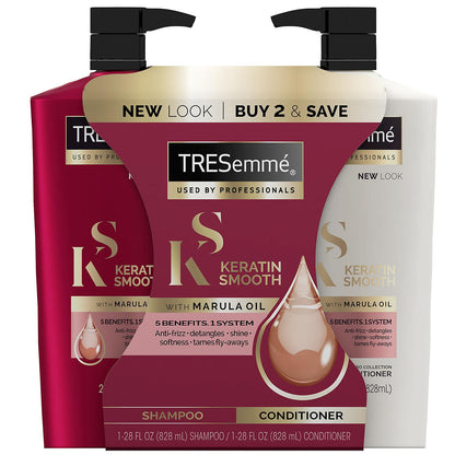 TRESemme Keratin Smooth with Marula Oil Shampoo and Conditioner (28 fl. oz., 2 pk.)
