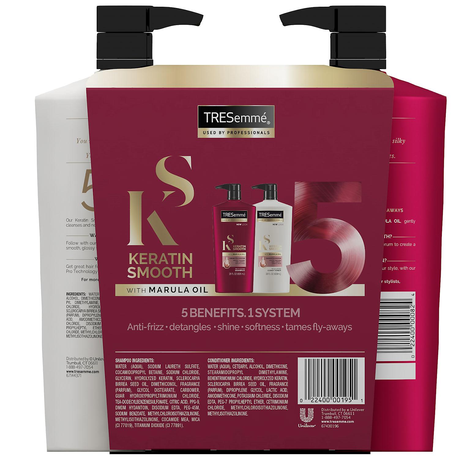 Avl rapport donor TRESemme Keratin Smooth with Marula Oil Shampoo and Conditioner (28 fl – My  Kosher Cart