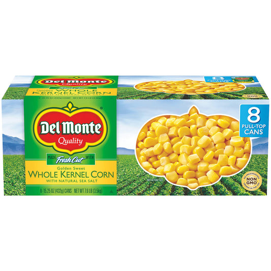 Del Monte Golden Sweet Whole Kernel Corn (15.25 oz., 8 pk.)
