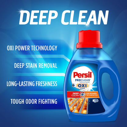 Persil ProClean Liquid Laundry Detergent, Plus OXI Power (225 oz., 112 loads)