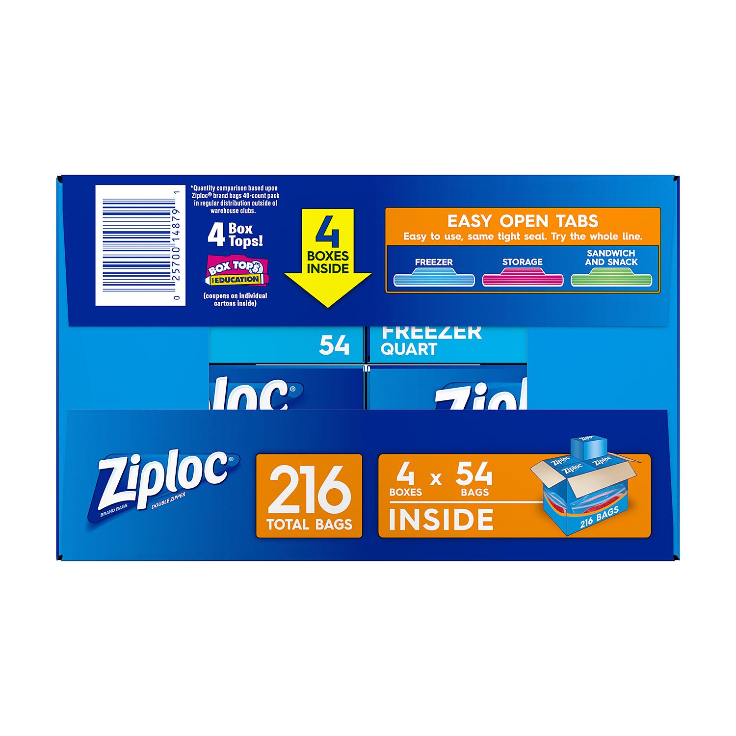 Ziploc Gallon Freezer Bags, 152 ct.