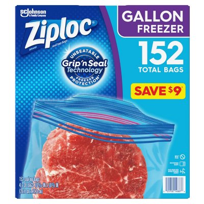 Ziploc Easy Open Tabs Freezer Gallon Bags (152 ct)