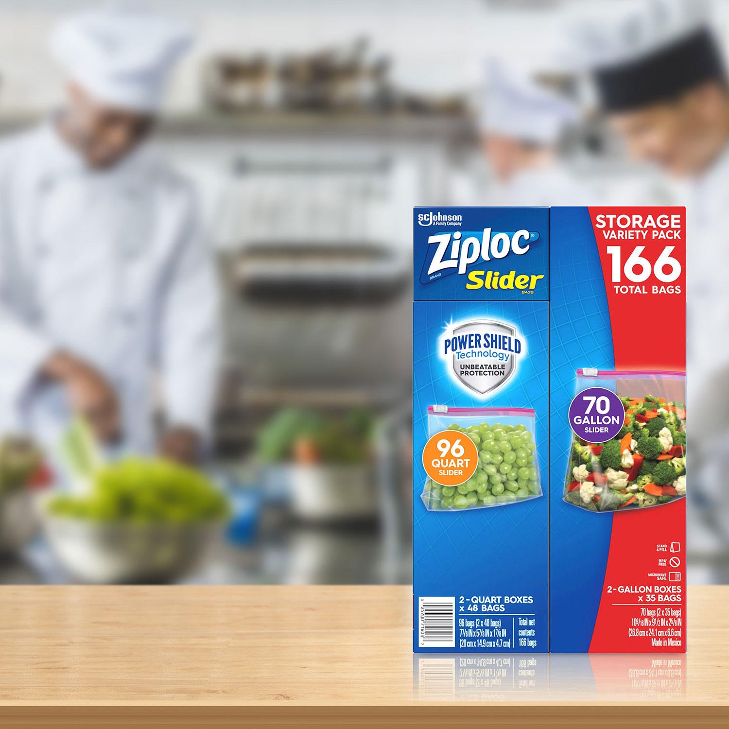 Ziploc 1-Qt. Slider Storage Bags