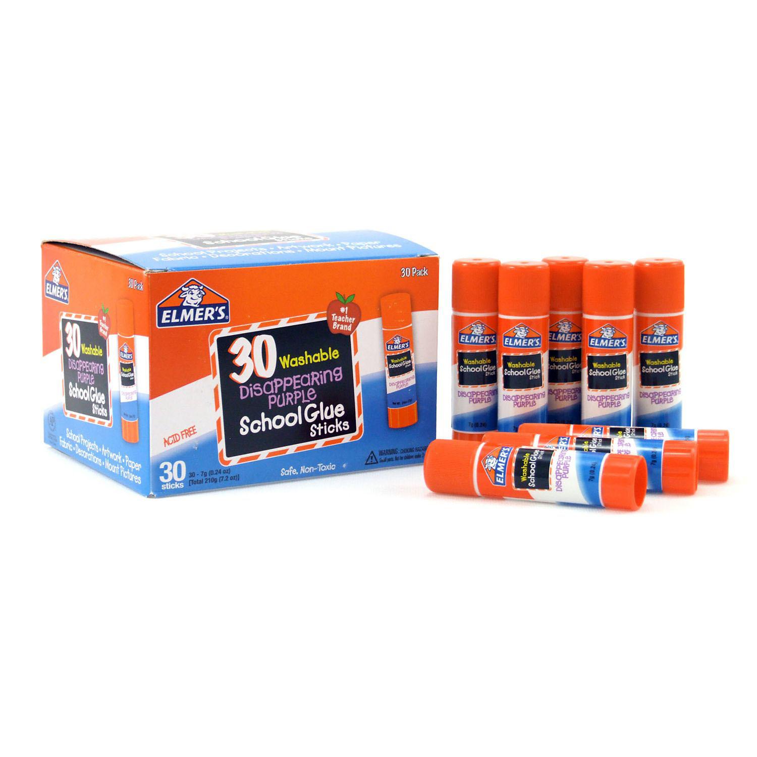 Elmers Washable Disappearing Purple Glue Sticks