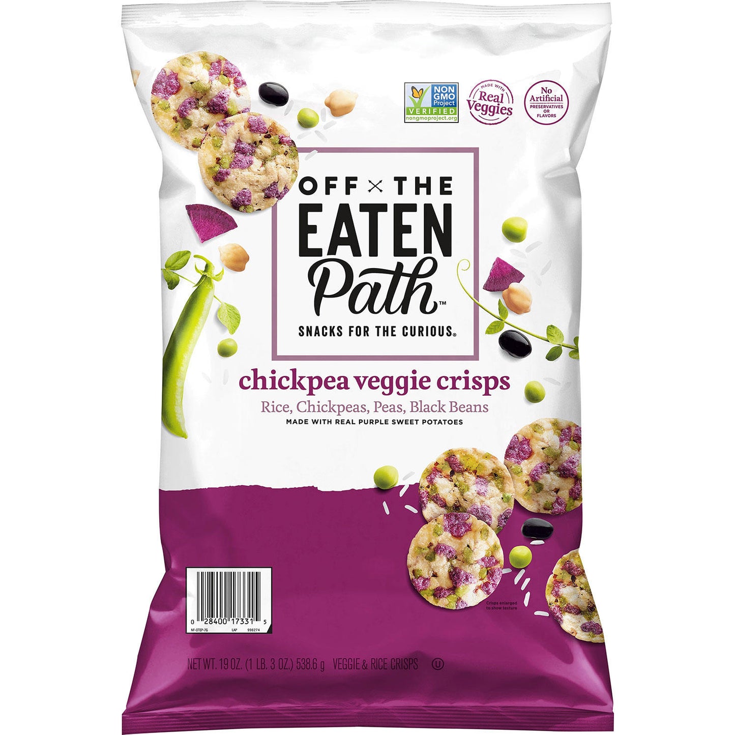 Off The Eaten Path Chickpea Veggie Crisps (19 oz.)