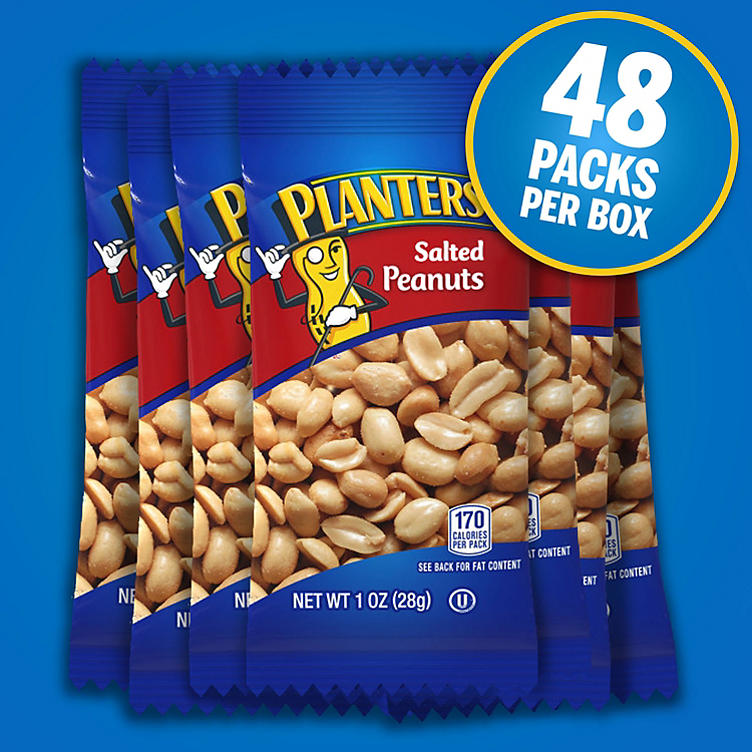 Planters® Salted Peanuts - 1 oz. (48ct.)