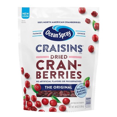 Ocean Spray Craisins Dried Cranberries Original (48 oz.)