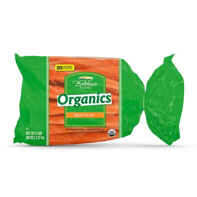 Organic Tender Sweet Carrots - 5 lb. bag