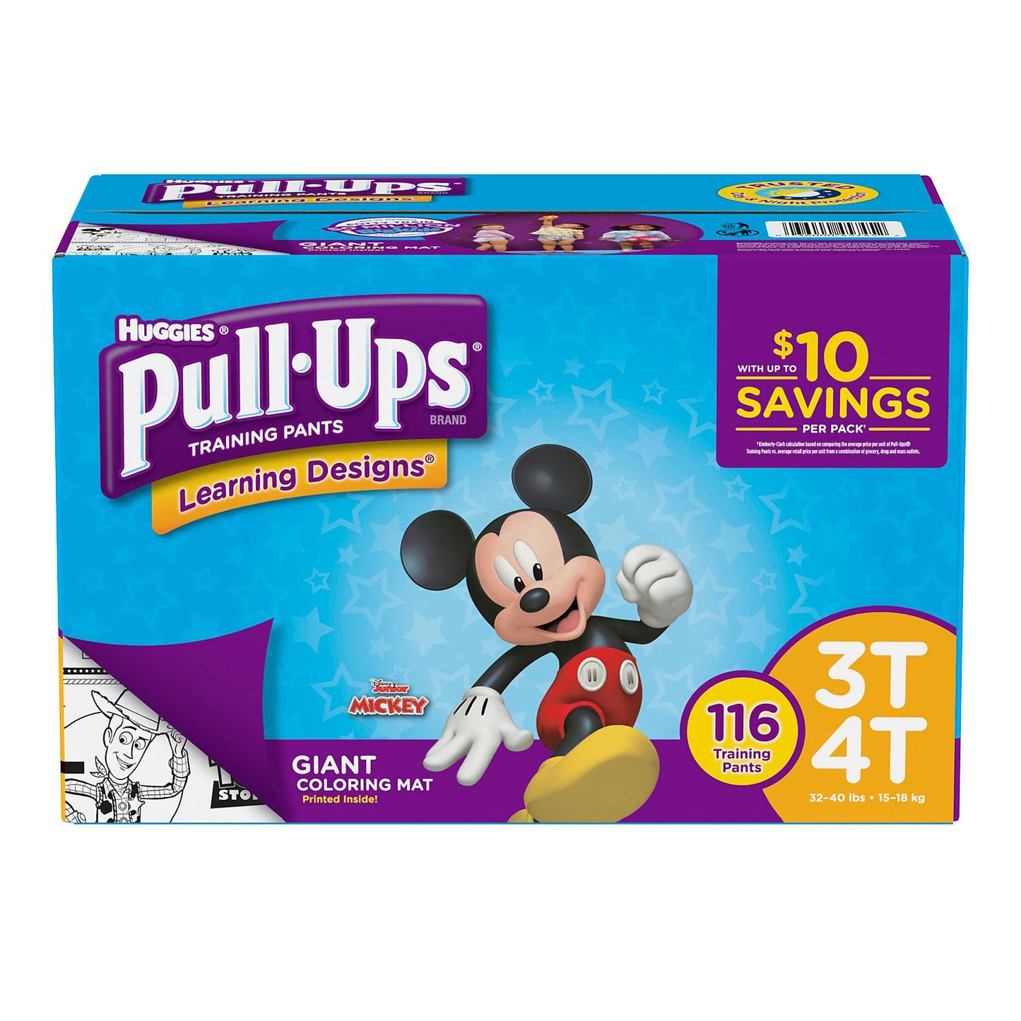 Huggies Pull-Ups Training Pants for Boys (Sizes: 2T-6T)(Choose Your Size)