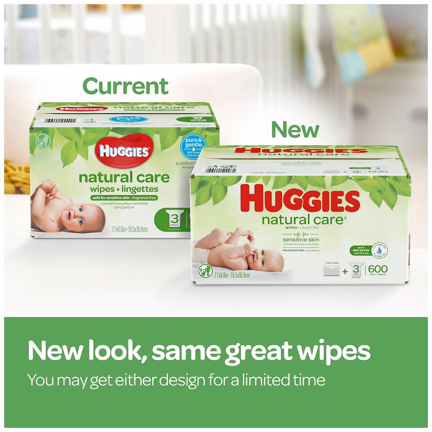 HUGGIES LINGETTES NATURAL CARE