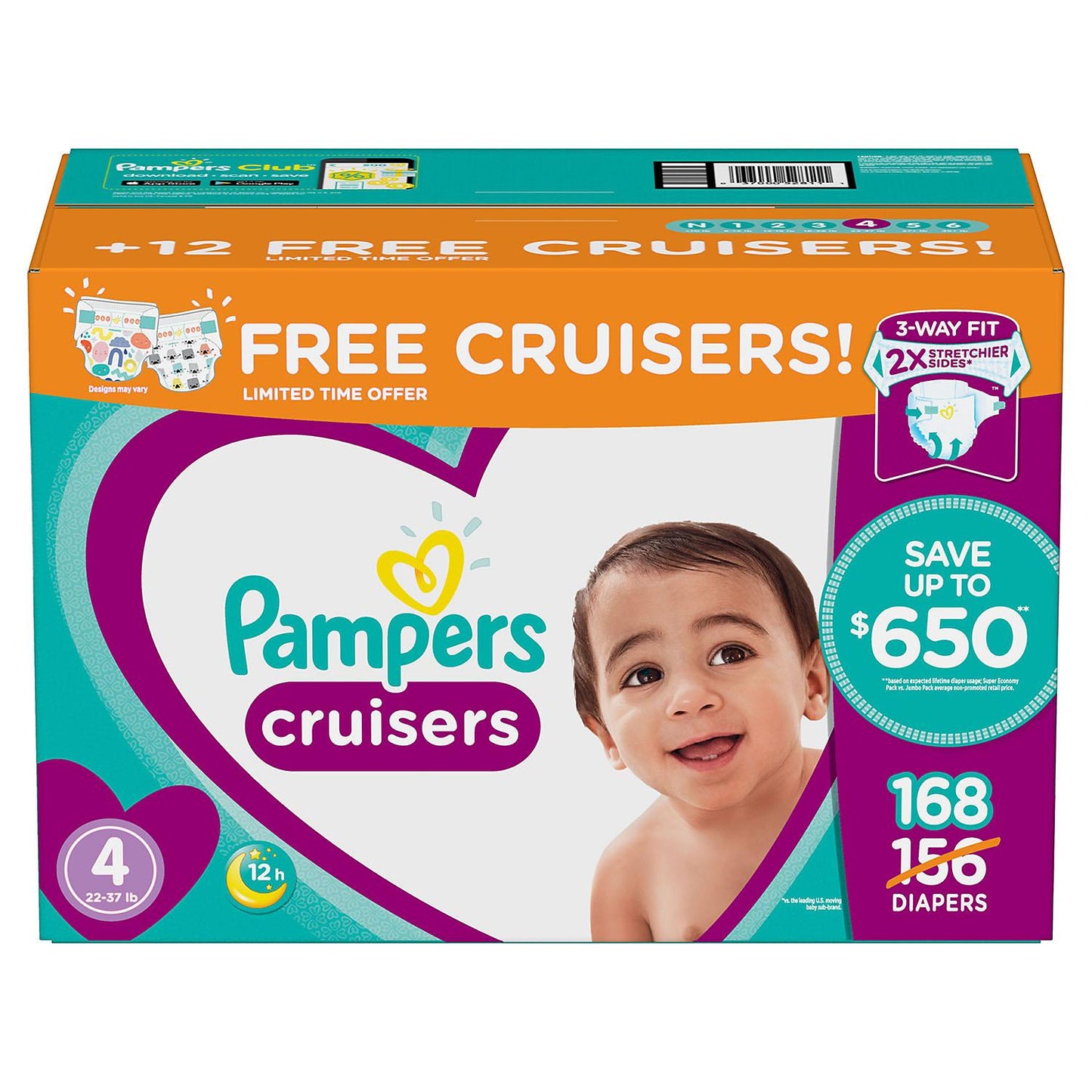Pampers Cruisers Diapers (Choose Your Size)