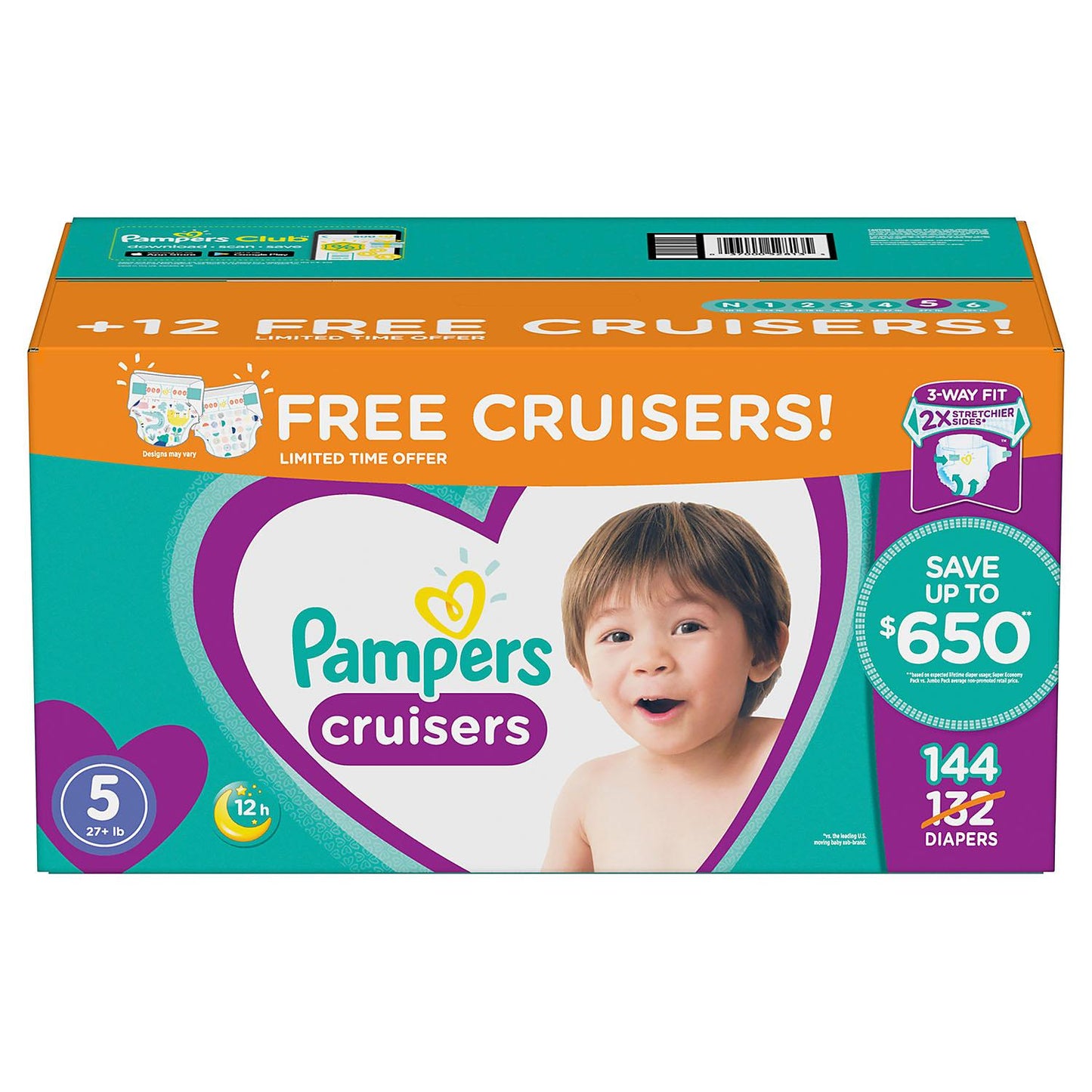 Pampers Cruisers Diapers (Choose Your Size)