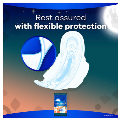 Always Ultra Thin Overnight Pads with Flexi-Wings, Unscented - Size 4 (80 ct.)