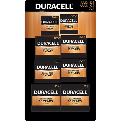 Duracell Coppertop Alkaline AA, AAA, C, D, and 9V Batteries Assortment Pack for Resale (36 pk.)