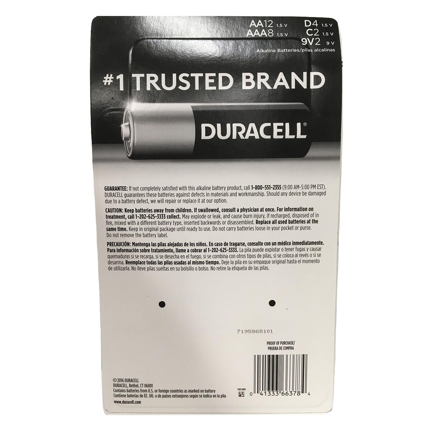 Pack de 4 Pilas Duracell AAA - Duracell