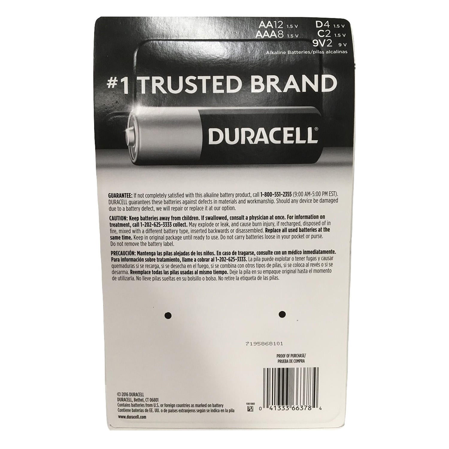 AA Alkaline Batteries - Duracell Plus Batteries