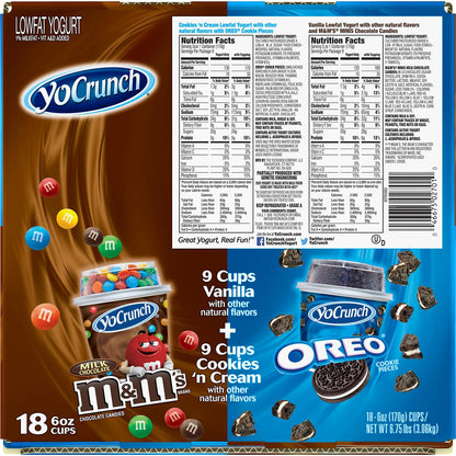 YoCrunch Yogurt Variety Pack (6 oz. cups, 18 pk.)