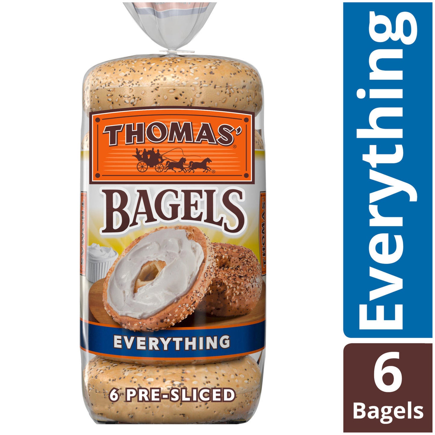Thomas' Everything Soft and Chewy Bagels (18oz / 2pk)