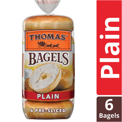 Thomas' Plain Soft and Chewy Bagels (19oz / 2pk)