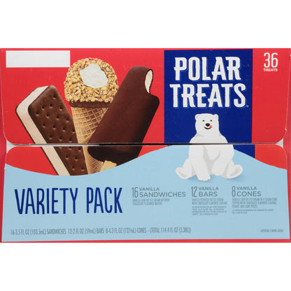 Polar Treats Ice Cream Novelties Variety Pack (36 ct.)