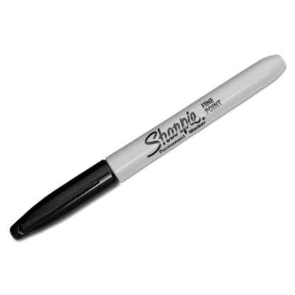 Sharpie Permanent Markers, Fine Tip, Black, 24/Pack (2042918)